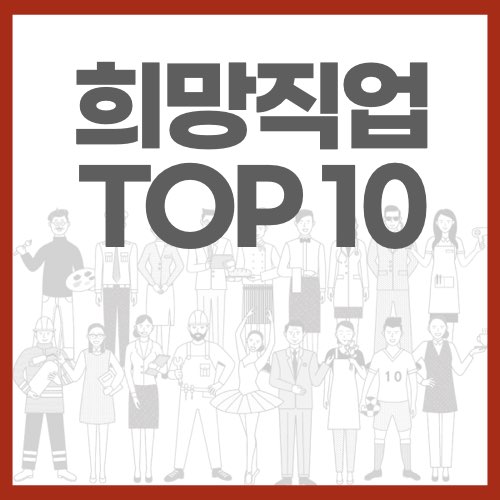 희망직업 순위 TOP10