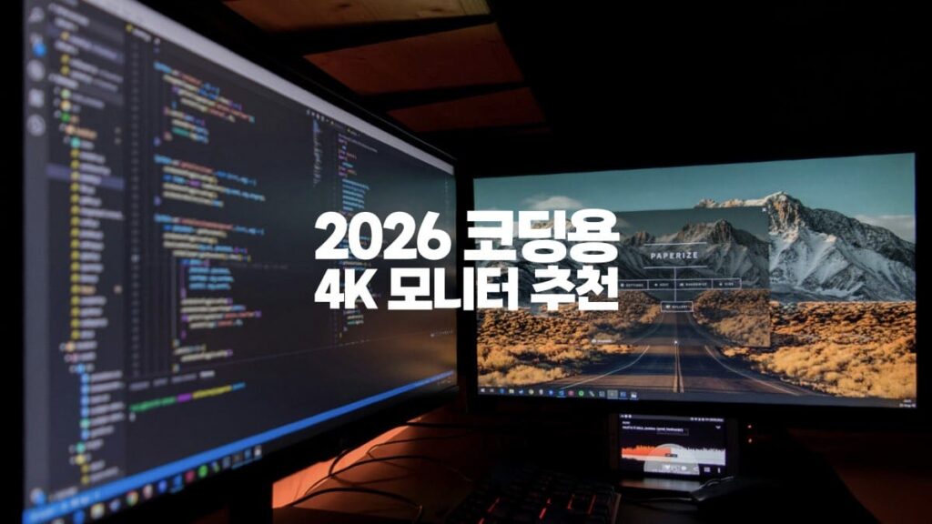 2026 코딩용 4K 모니터 추천