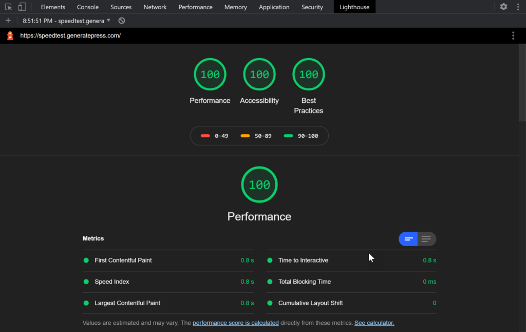GeneratePress Dashboard