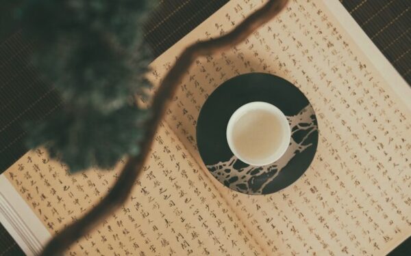 top angle photography of cup