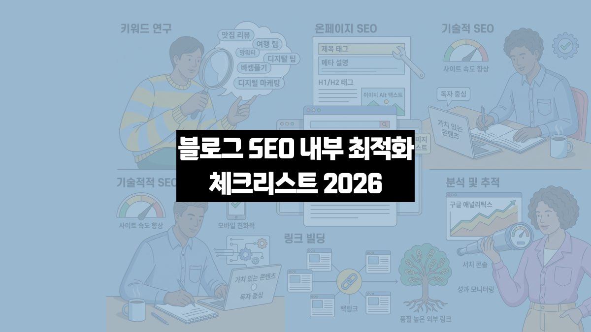 블로그 SEO 최적화리스트 2026