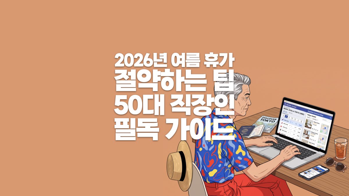2026 여름 휴가 절약하는 팁 50대 직장인 필독 가이드